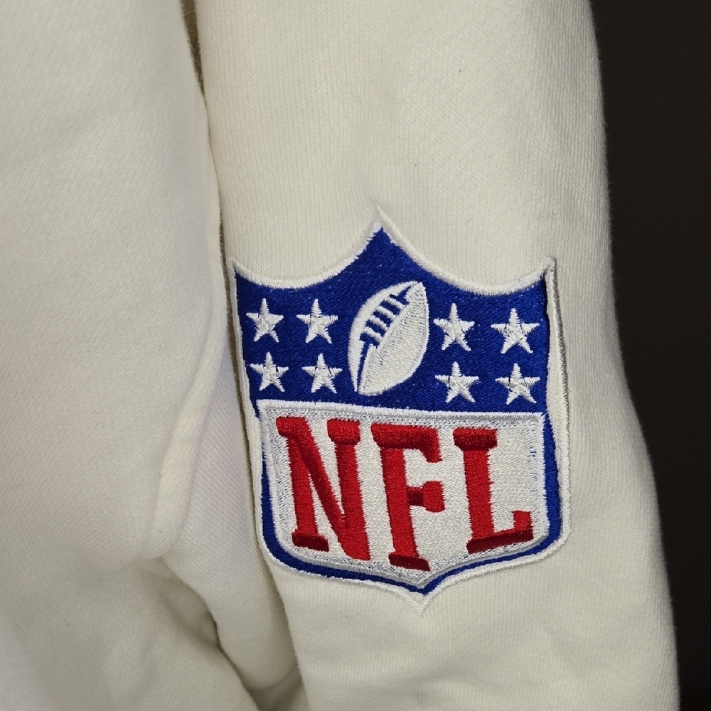 White Athletic Sweatshirt with Varsity Font‎ - Picture 3 of 6